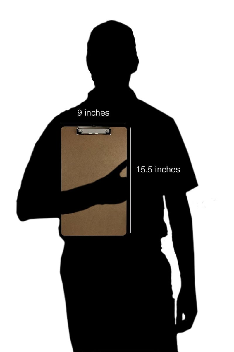 Trade Quest Legal Size Clipboard Low Profile Clip 9'' x 15'' Single (Pack of 1) - Image 2